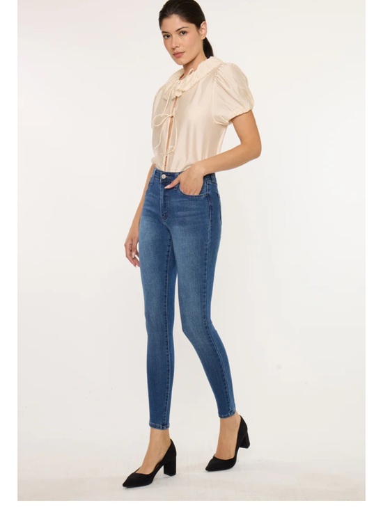 KanCan Denim - KanCan Slim High-Rise Skinny Jeans in Medium Blue